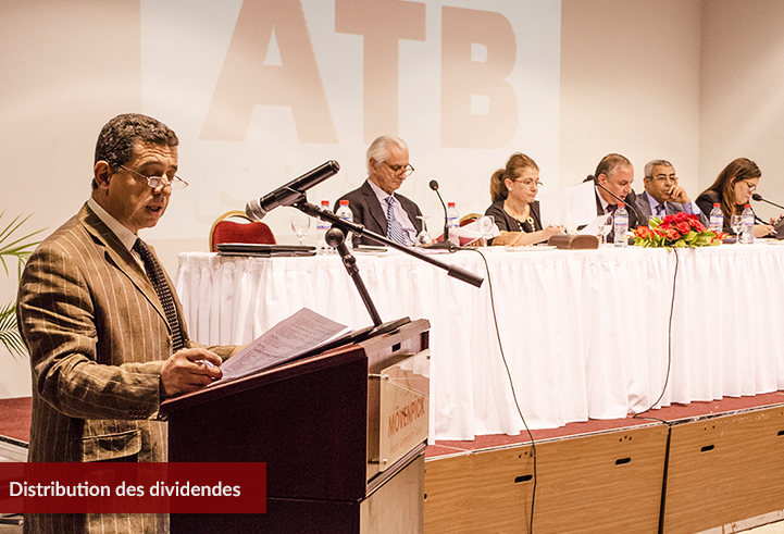 Distribution des dividendes